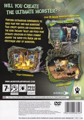 Monster Lab box cover back